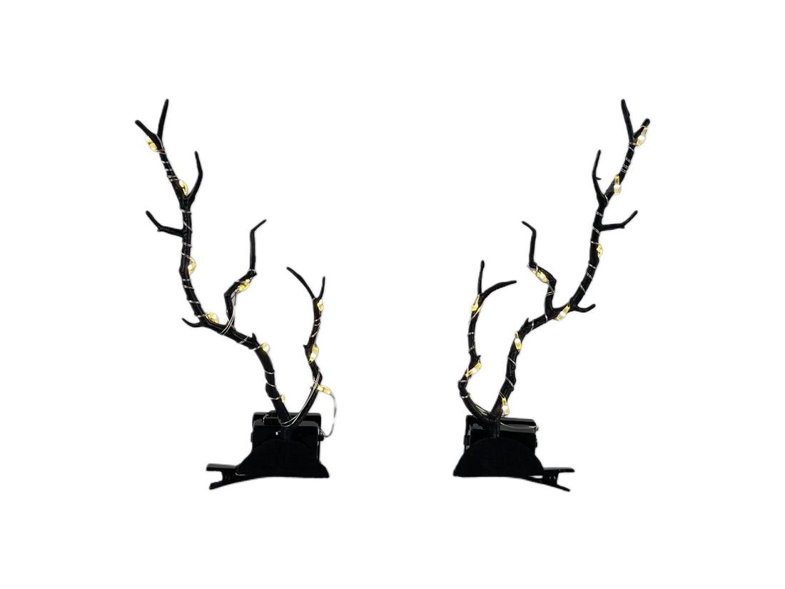 Reindeer Horn With Lights Golden