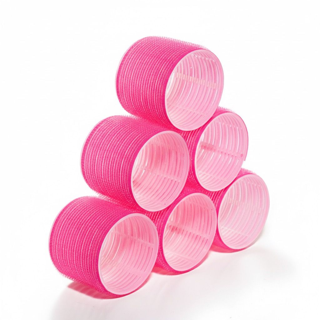 Hair Roller Hot Pink 6 pcs
