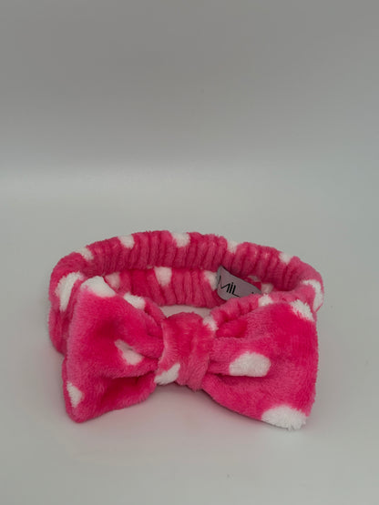 Hair Band Polka Dot Pink