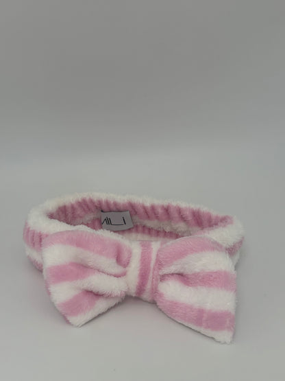 Hair Band Stripe Pink