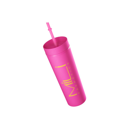 &lt;tc&gt;Pink Mug With Straw&lt;/tc&gt;
